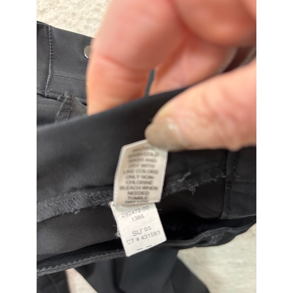Banana Republic Black Wide Leg Stretch‎ Cotton Trousers Pants  Size 8 #209 - Picture 6 of 10